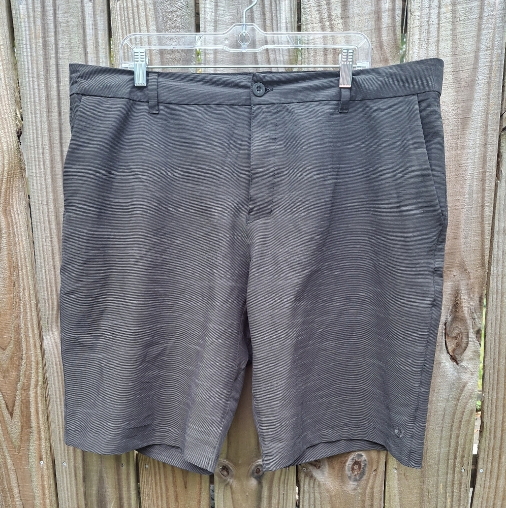 Hang Ten Men's Charcoal Flat Front Shorts